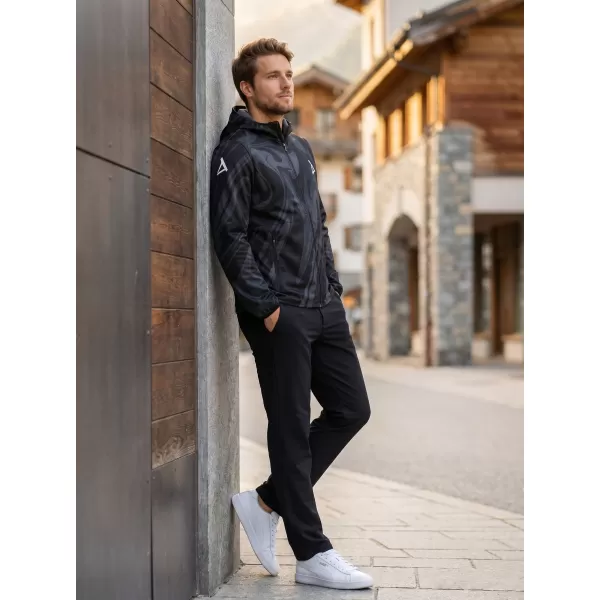  Jachetă softshell premium pentru bărbați ALTISPORT VOJ/ALM072JACK01 NEGRU 