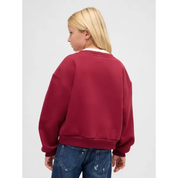  Hanorac pentru copii GAP CREW SWEATSHIRT 842081-01 HERING 