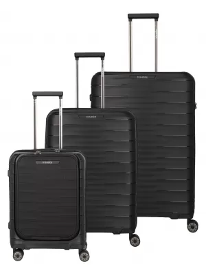 Valiză TRAVELITE Mooby S,M,L Front pocket NEGRU