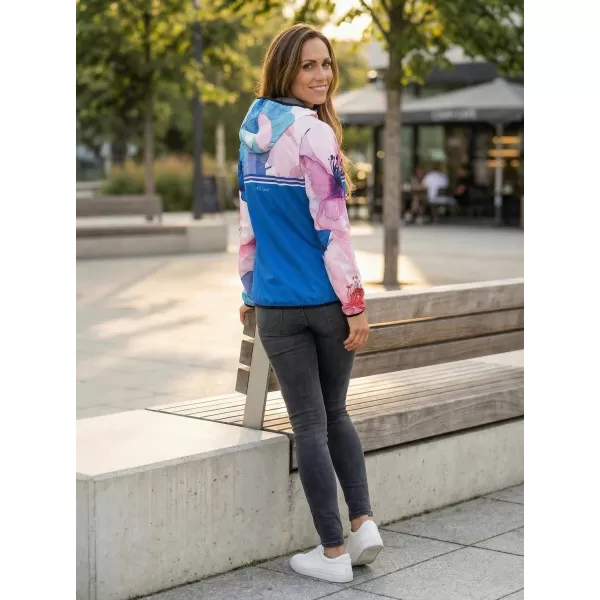  Jachetă softshell premium pentru femei ALTISPORT VOJ/ALW117JACK01 ALBASTRU/ROZ 