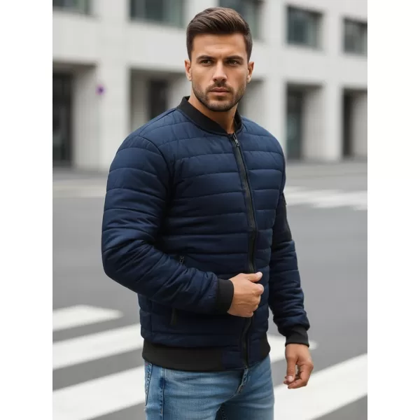  Jachetă pentru bărbați DSTREET TX2205 ALBASTRU ÎNCHIS 