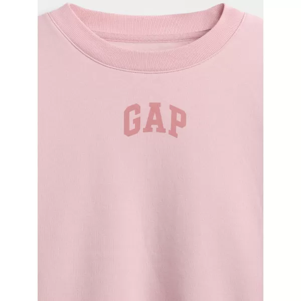  Hanorac pentru copii GAP CREW SWEATSHIRT 847142-01 ROZ PUR 