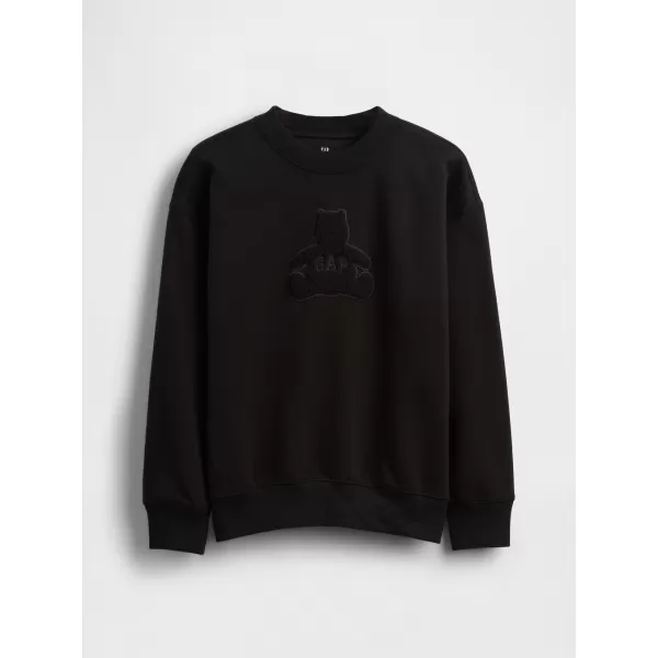  Hanorac pentru copii GAP CREW RELAXED SWEATSHIRT 844233-00 NEGRU 