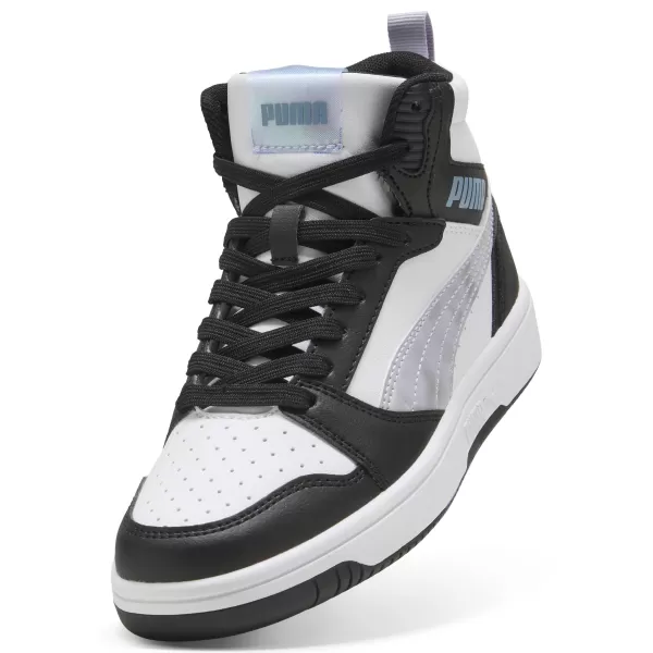  Pantofi de dama PUMA REBOUNDV6MIDSPACEBELLEJR 402768-02 PUMA NEGRU/LILIAC CRUSH/ALB 
