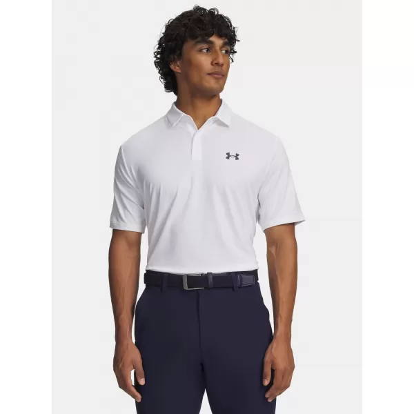  Tricou pentru bărbați UNDER ARMOUR UA MATCHPLAY POLO 6009799-100 ALB 