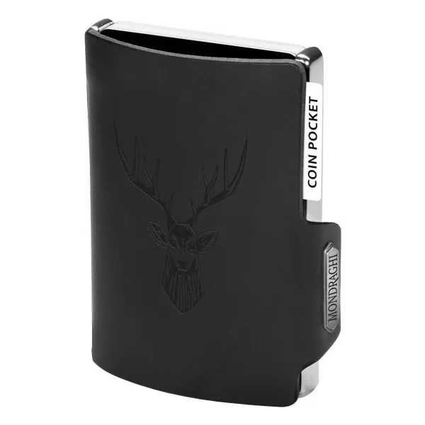  Portofel MONDRAGHI Silhouette Classic Deer NEGRU 