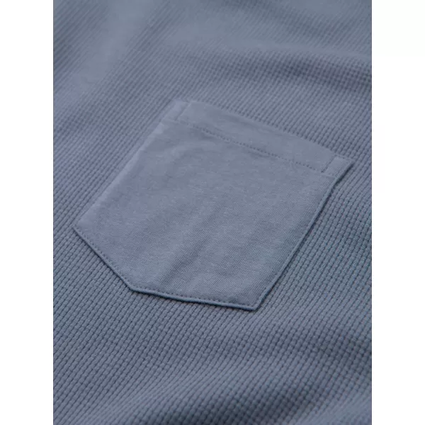  Tricou pentru bărbați OMBRE OM-LSCL-0109 DENIM ALBASTRU 