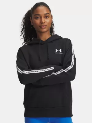 Hanorac de dama UNDER ARMOUR ICON FLEECE TAPED HDY 6003708-004 NEGRU