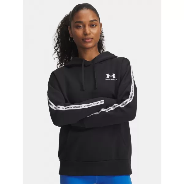  Hanorac de dama UNDER ARMOUR ICON FLEECE TAPED HDY 6003708-004 NEGRU 