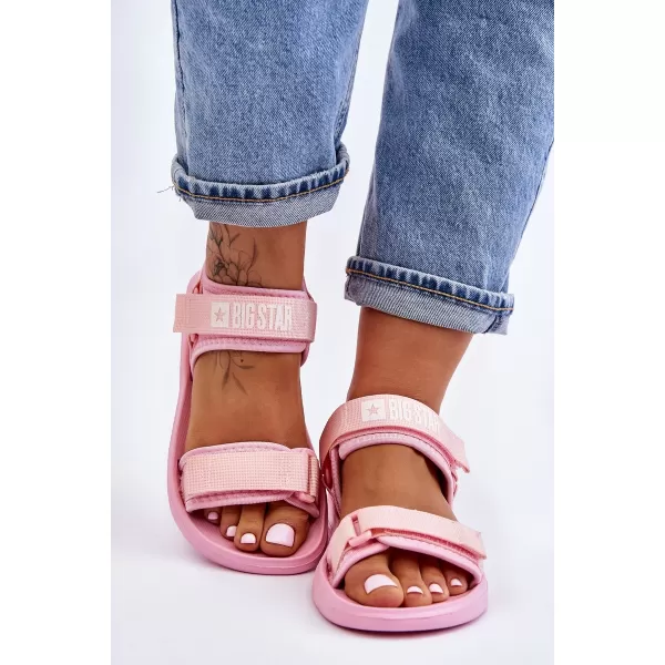  Sandale dama BIG STAR LL274729 ROZ Pantofi Big Star 