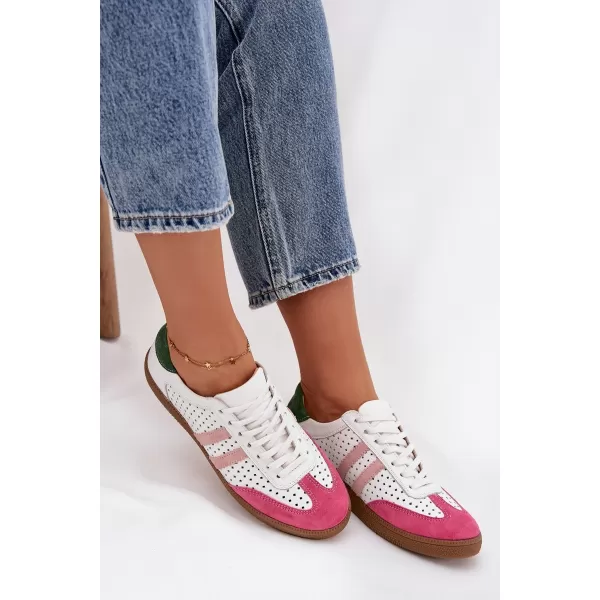 Adidași de damă ZAZOO N1318 ROZ/ALB/VERDE 
