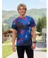 Tricou premium pentru bărbați ALTISPORT VOJ/ALM131TR01 ALBASTRU/NEGRU