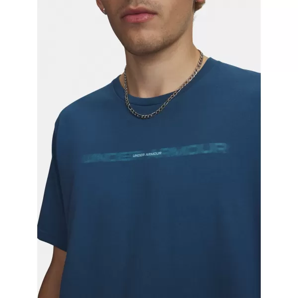  Tricou pentru bărbați UNDER ARMOUR M BLUR WM SS 6009248-498 ALBASTRU 