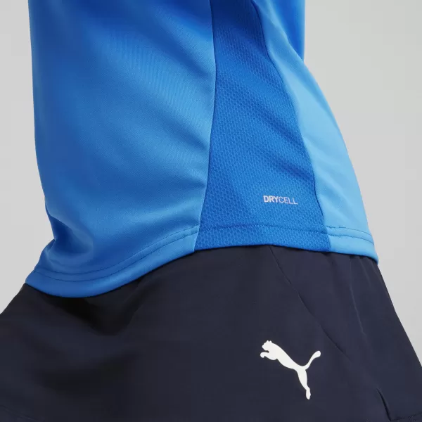  Tricou pentru femei PUMA TEAMGOAL TRAINING 1/4 ZIP WM 658631-02 E.BLU.LEMON/WHITE/TEAM ROYAL 