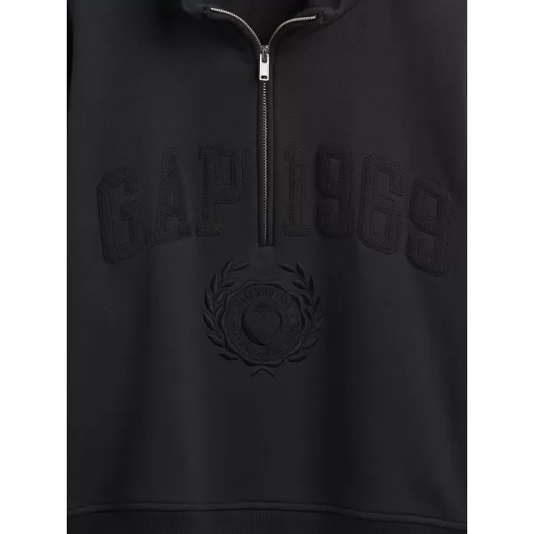  Hanorac de dama GAP LOGO HALF ZIP 852841-01 NOAPTE FĂRĂ LUNĂ 