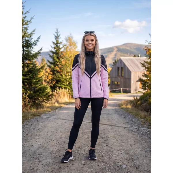  Jachetă softshell premium pentru femei ALTISPORT VOJ/ALW101JACK01 NEGRU ROZ 