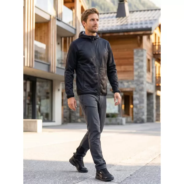  Jachetă softshell premium pentru bărbați ALTISPORT VOJ/ALM129JACK01 GRI NEGRU 