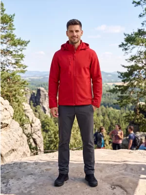 Jachetă softshell pentru bărbați ALTISPORT NoPrint NP/ALM845 ROŞU