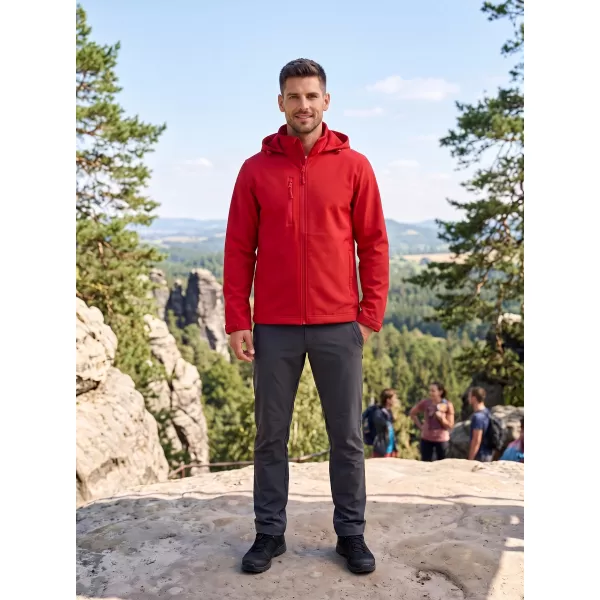  Jachetă softshell pentru bărbați ALTISPORT NoPrint NP/ALM845 ROŞU 