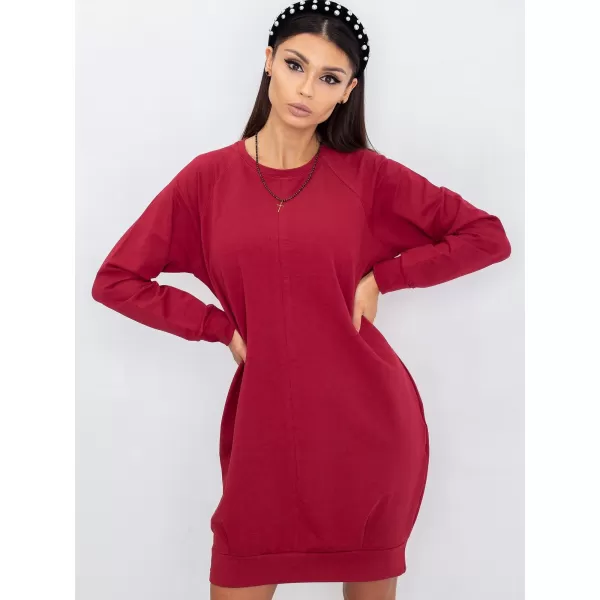  Rochie BASIC FEEL GOOD RV-TU-5184.93P BURGUNDIA 
