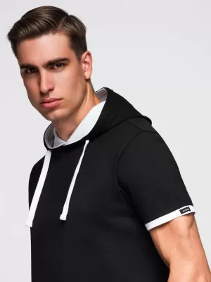 Tricou pentru bărbați OMBRE OM-TSCT-0256 NEGRU