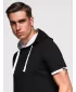 Tricou pentru bărbați OMBRE OM-TSCT-0256 NEGRU