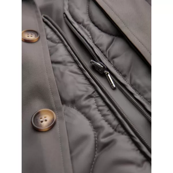  Palton pentru bărbați OMBRE OM-COLC-0139 FRASIN 