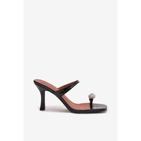  Pompe de damă cu toc BOTO LORISSA 41452 NEGRU 