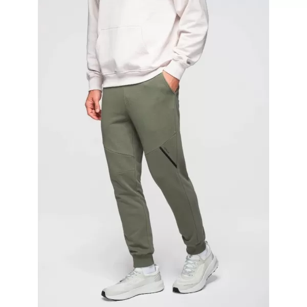  Pantaloni de trening pentru bărbați OMBRE OM-PASK-0280 MĂSLINE 