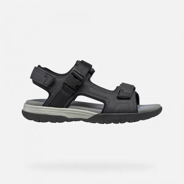  Sandale pentru bărbați GEOX SPHERICA EC5 G014391 NEGRU 