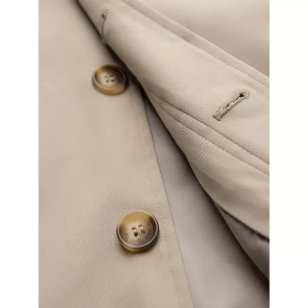  Palton pentru bărbați OMBRE OM-COLC-0139 BEJ 