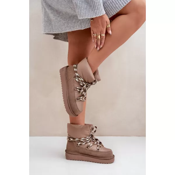  Oameni de zăpadă pentru femei D.FRANKLIN DFSH375003 TAUPE 