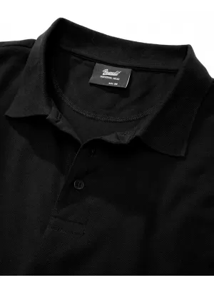 Tricou pentru bărbați cu guler BRANDIT 4215 NEGRU