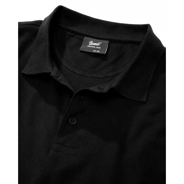  Tricou pentru bărbați cu guler BRANDIT 4215 NEGRU 