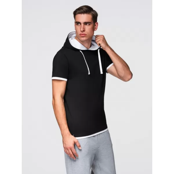  Tricou pentru bărbați OMBRE OM-TSCT-0256 NEGRU 