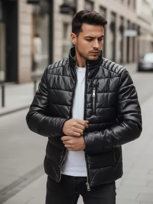 Jachetă pentru bărbați DSTREET TX5115 NEGRU