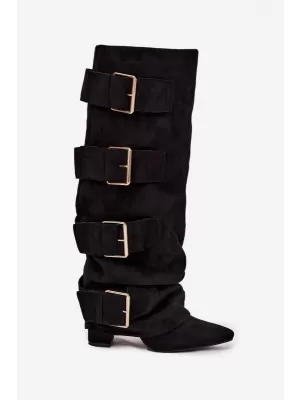 Cizme de dama BOTO ISAVELLE 39162 NEGRU