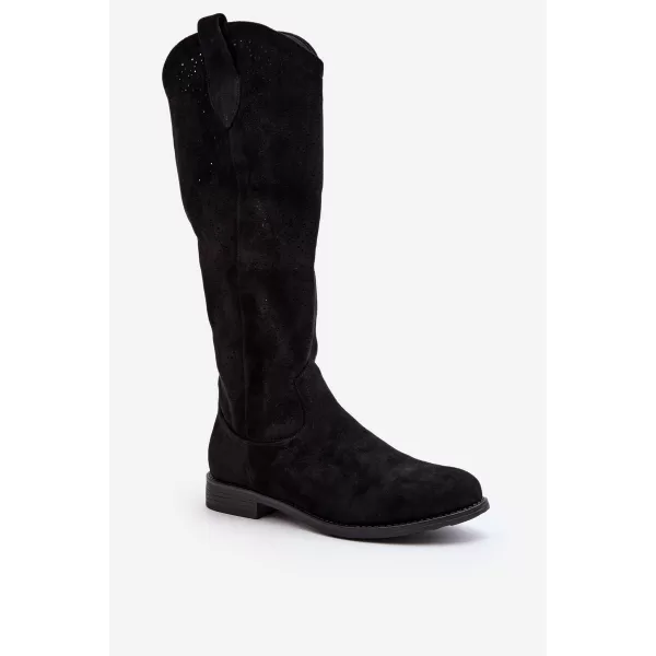  Cizme de dama S.BARSKI HY66-132 NEGRU 