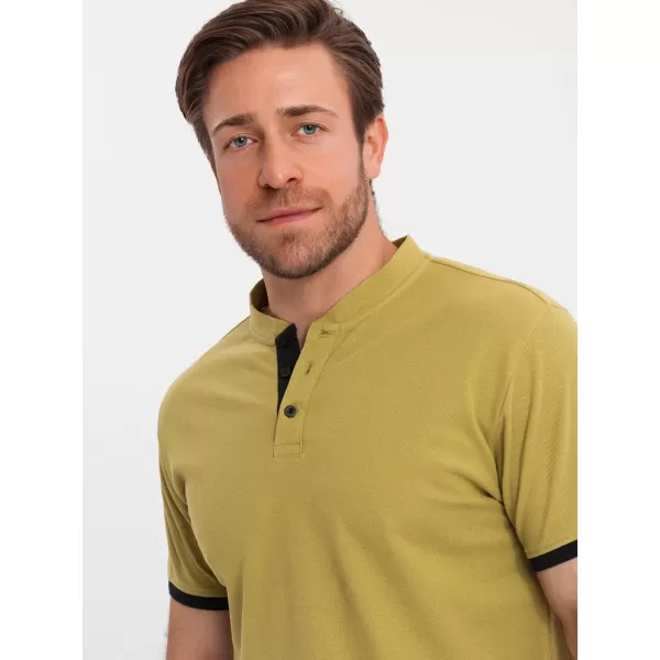  Tricou pentru bărbați OMBRE OM-TSCT-0156 MĂSLINE 
