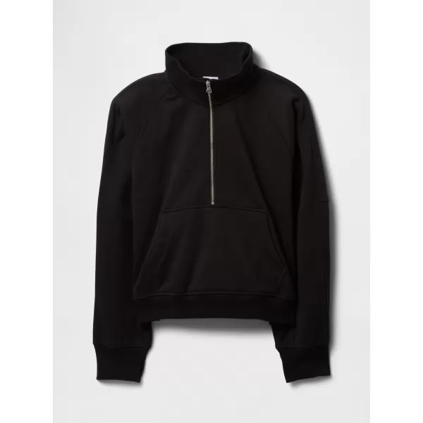  Hanorac pentru copii GAP KANGA QUARTER ZIP 760801-01 NEGRU ADEVĂRAT 