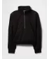 Hanorac pentru copii GAP KANGA QUARTER ZIP 760801-01 NEGRU ADEVĂRAT