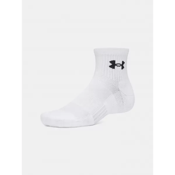  Șosete UNDER ARMOUR PERFORMANCE COTTON 3P QTR 6009686-100 ALB 