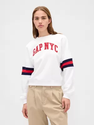 Hanorac de dama GAP LOGO SWEATSHIRT 799272-04 NOU ALB