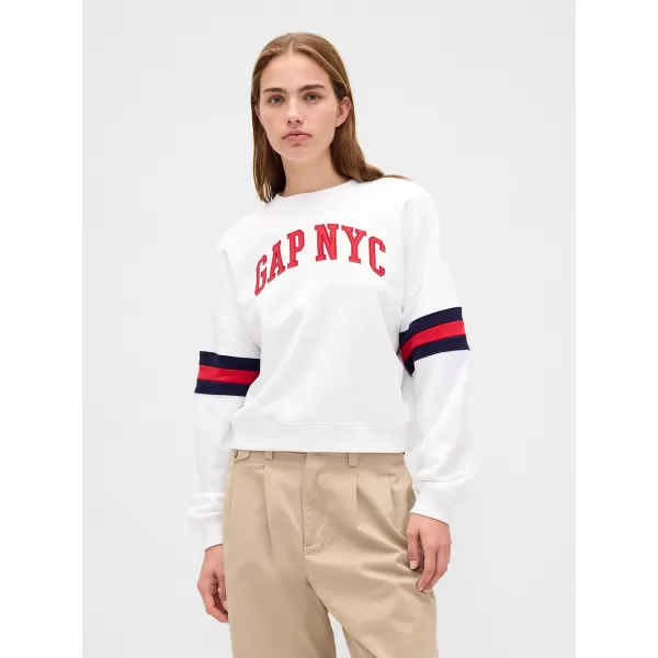 Hanorac de dama GAP LOGO SWEATSHIRT 799272-04 NOU ALB 