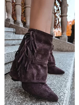 Pantofi de dama cu toc BOTO EVELISSE 40511 MARO