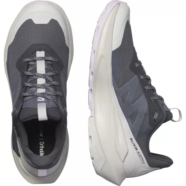  Pantofi de dama SALOMON ELIXIR ACTIV GTX W L47526500 CERNEALĂ INDIA/GRI GLACIAR/PETALĂ DE ORHIDEE 