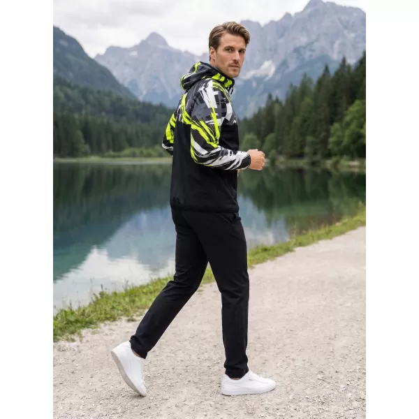 Jachetă softshell premium pentru bărbați ALTISPORT VOJ/ALM039JACK01 NEGRU SI GALBEN 