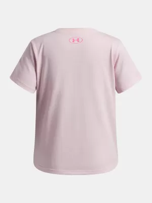 Tricou fetita UNDER ARMOUR UA G STAR LOGO LOCKERTAG SS 6009718-647 ROZ