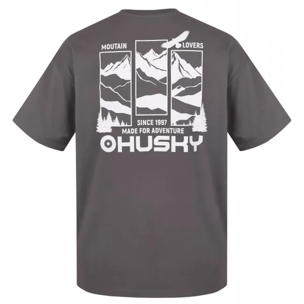  Tricou pentru bărbați HUSKY TEE VIEW M GRI 