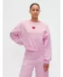 Hanorac de dama GAP CREW CROP SWEATSHIRT 852831-02 ROZ PRIMULA